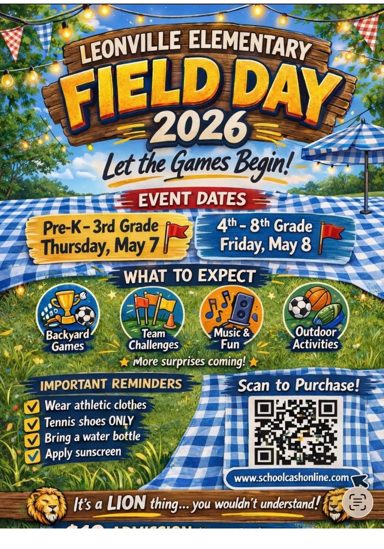 Leonville Elementary Field Day 2026 T-Shirt