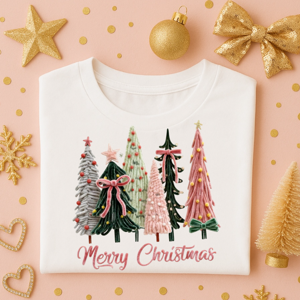 Velvet Christmas Trees Tee