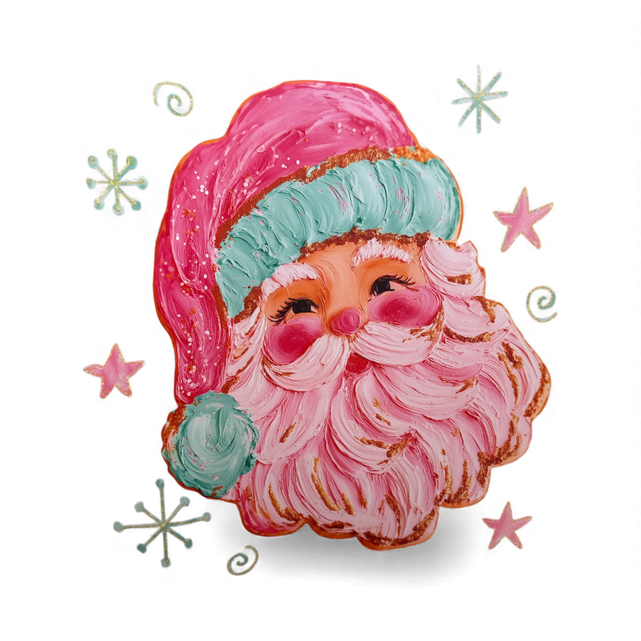 Pink Santa Christmas Tee