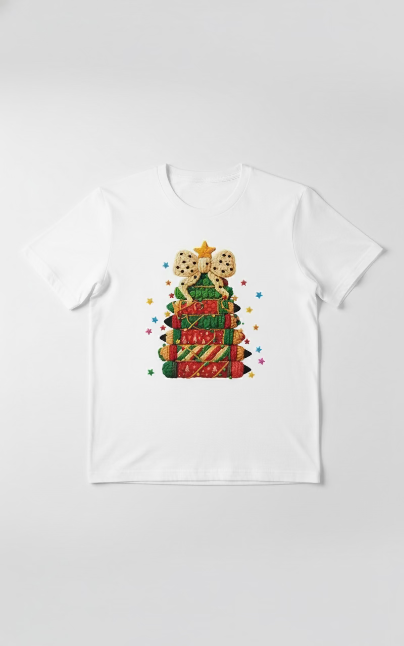 Christmas Pencil Tree DTF Print