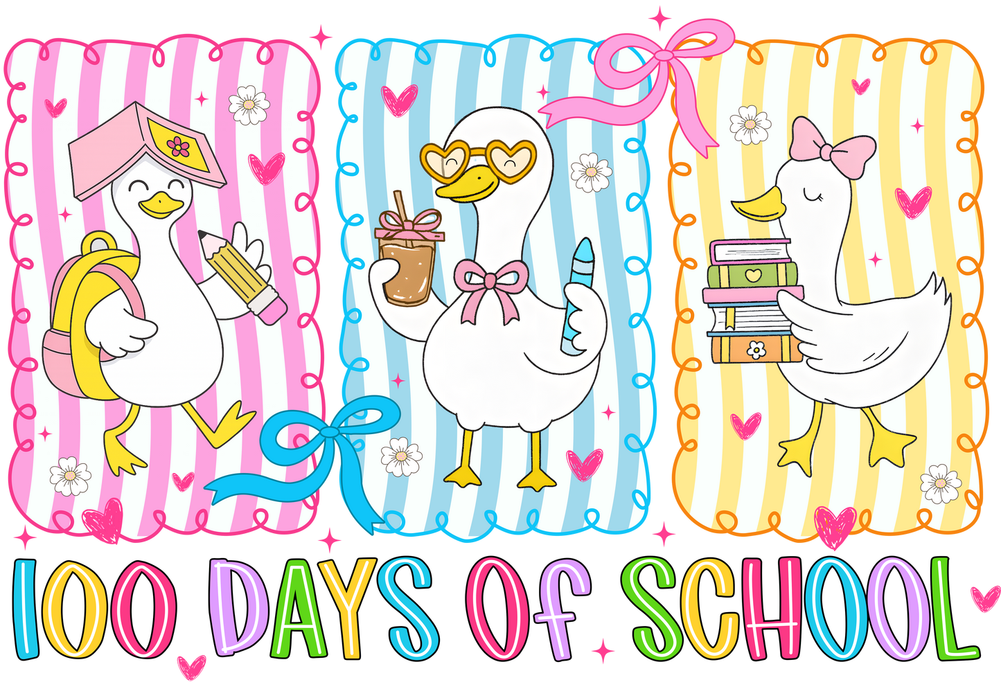 100 Days of School Preppy Goose Shirt