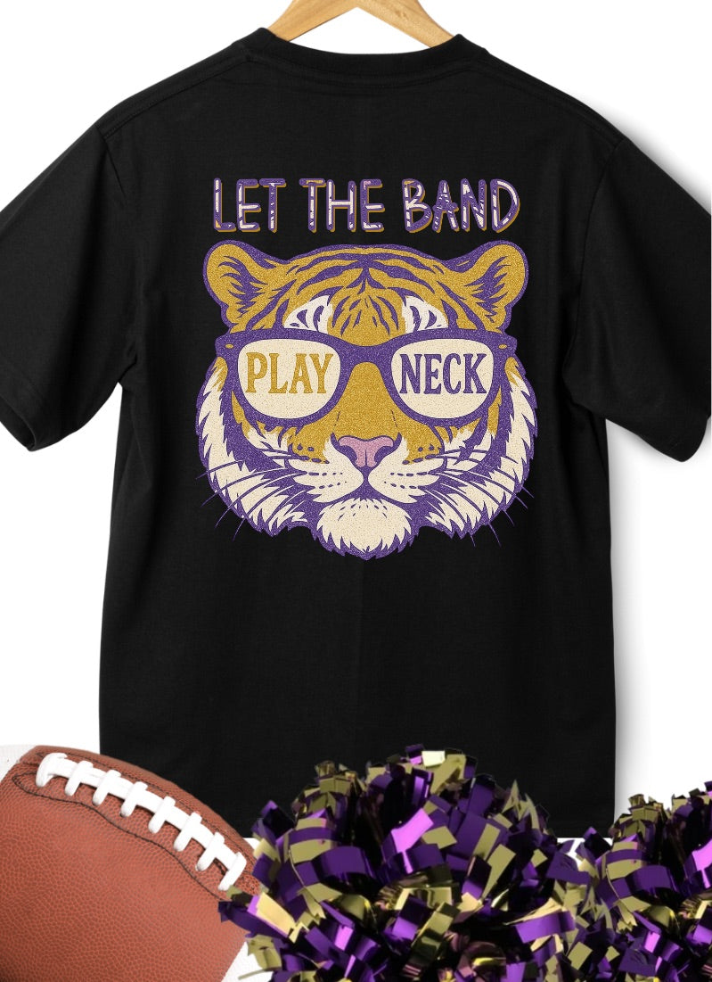 Band Tiger Tee In Black