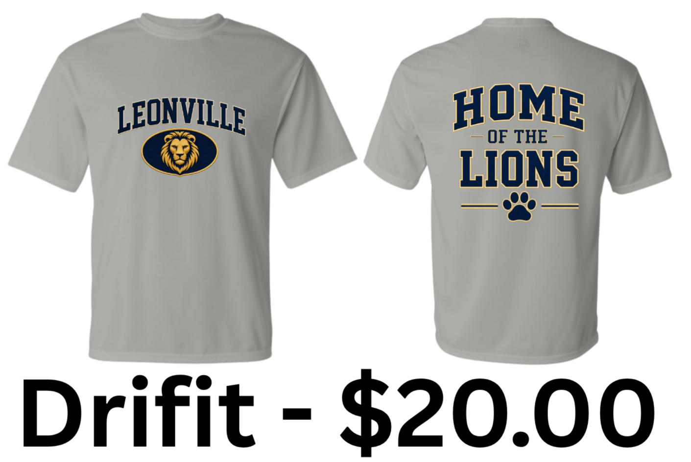 Leonville Lions Drifit Tee – Double Sided