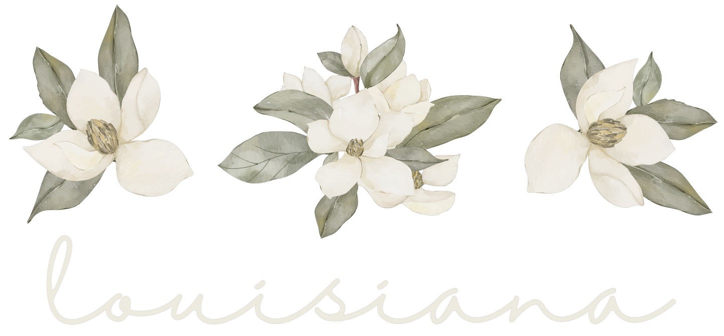 Louisiana Magnolia Shirt - Southern State Pride Tee, Long Sleeve & Sweatshirt