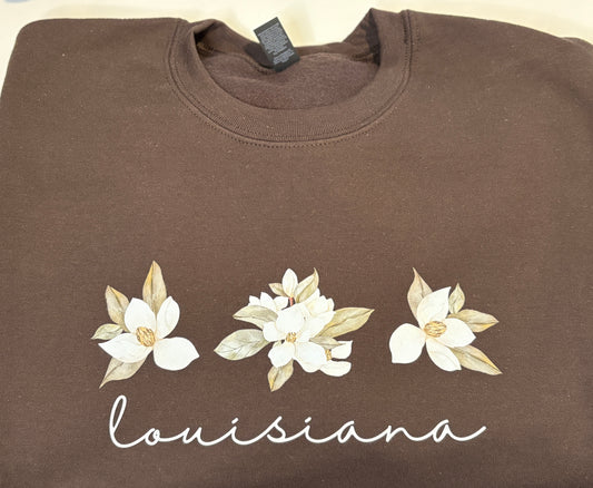 Louisiana Magnolia Shirt - Southern State Pride Tee, Long Sleeve & Sweatshirt