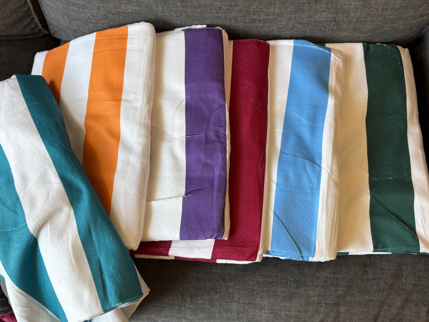 Personalized Striped Beach Towel