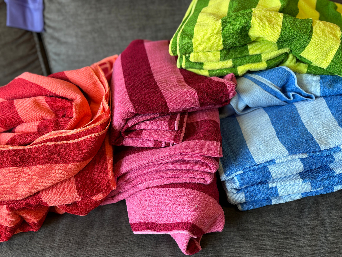 Personalized Striped Beach Towel