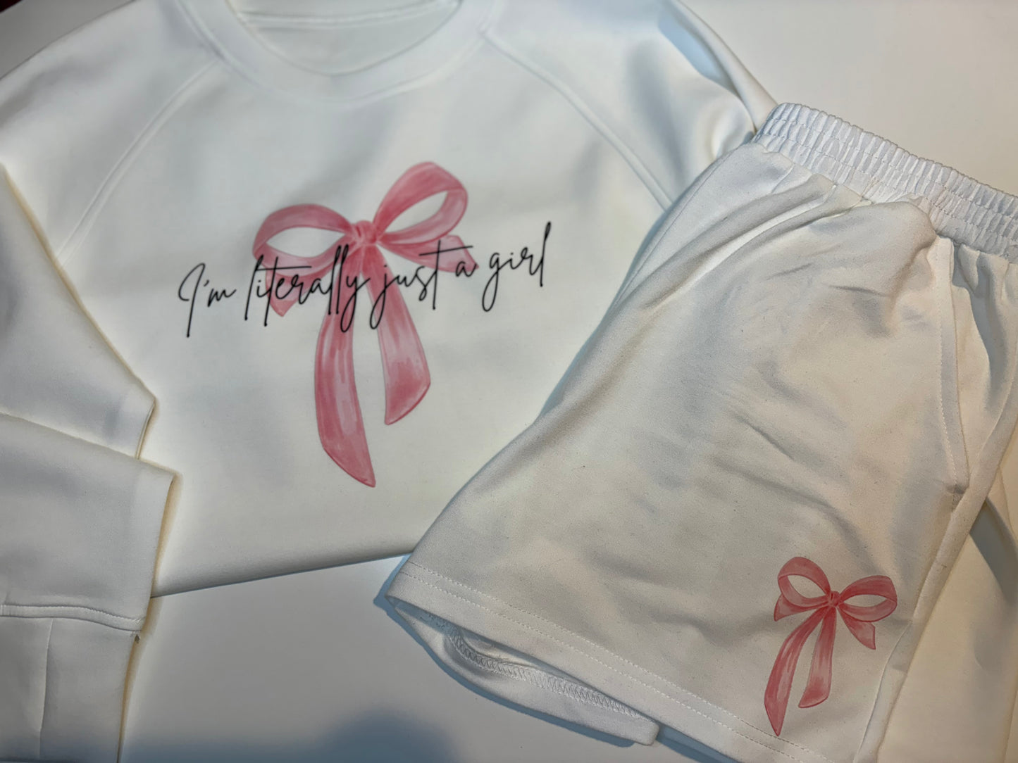 Literally Just a Girl Set in White