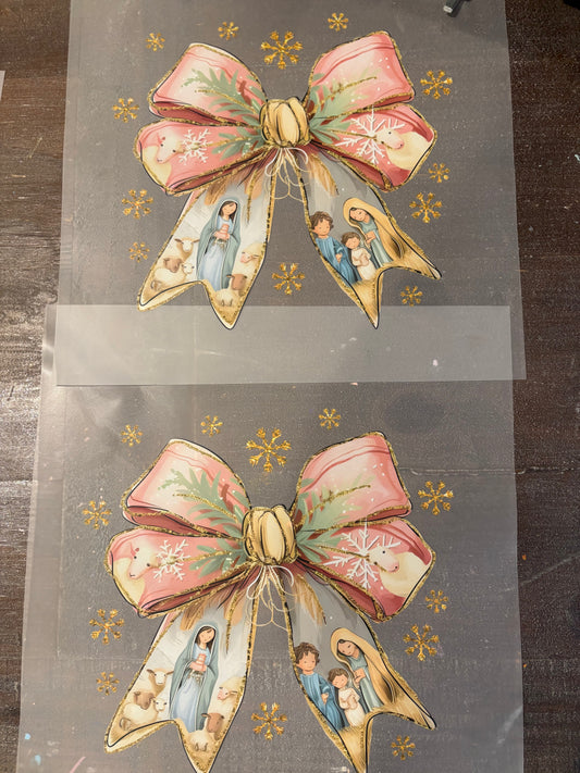 The Reason for the Season Bow DTF Print