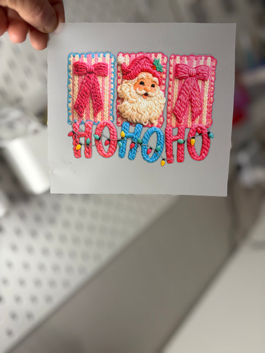 Ho Ho Ho DTF Print