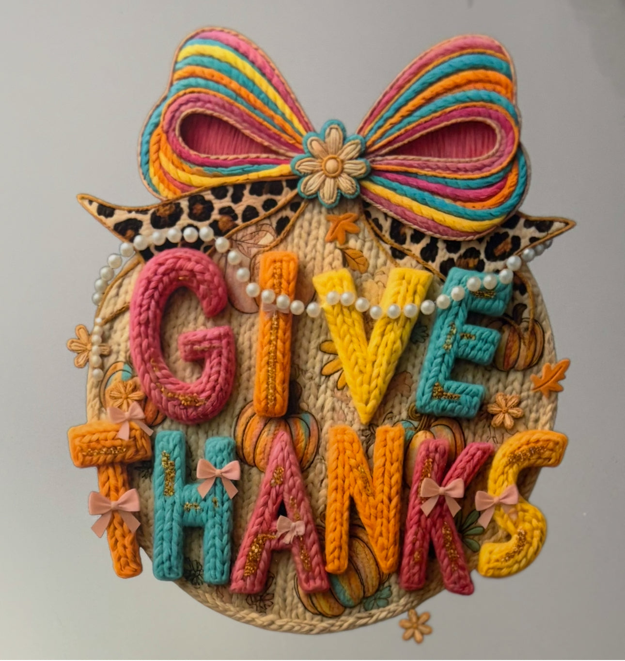 Give Thanks DTF Print