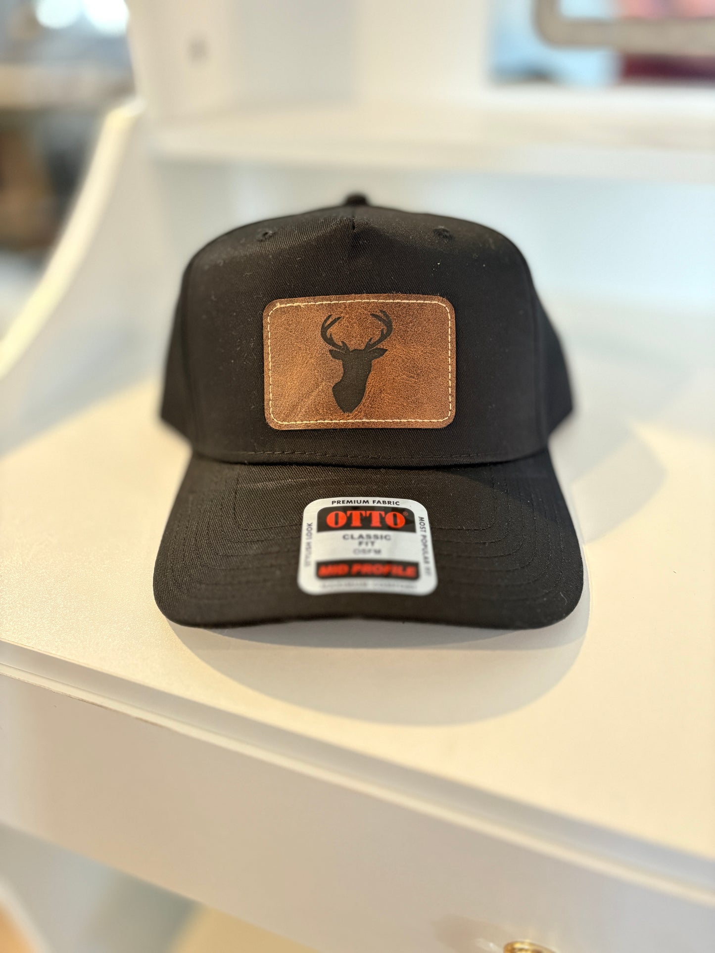 Custom Laser Engraved Leather Patch Hat