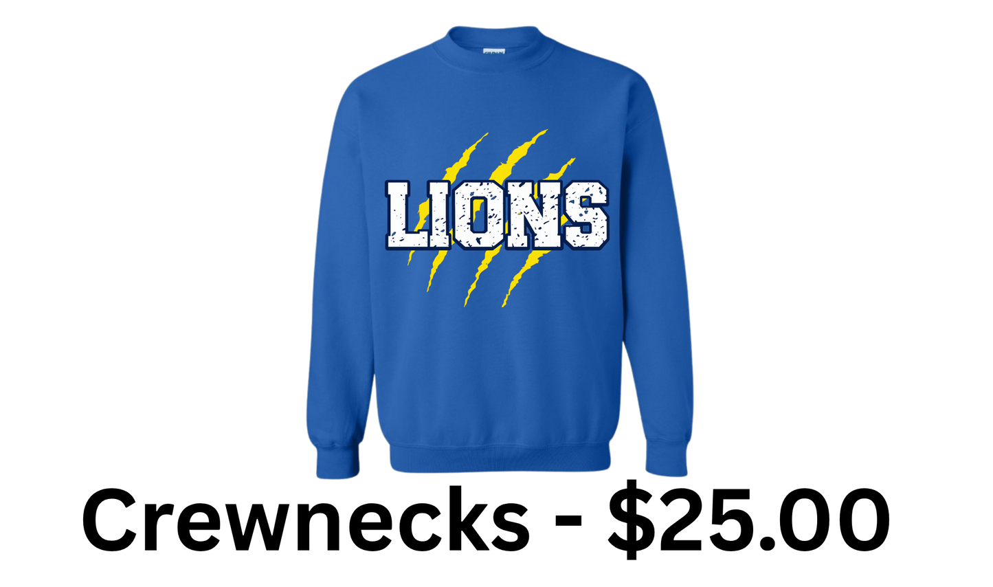 Leonville Lions Crewneck – Royal Blue (Claw)