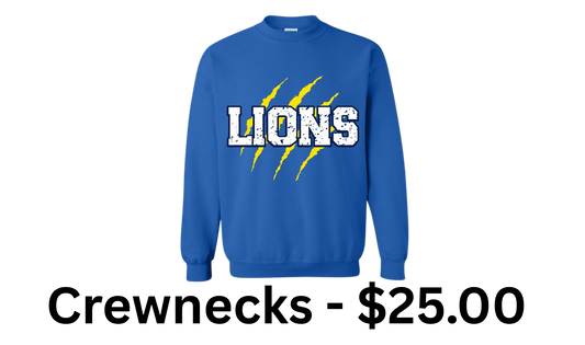 Leonville Lions Crewneck – Royal Blue (Claw)