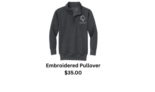 Leonville Lions Embroidered Quarter-Zip Pullover