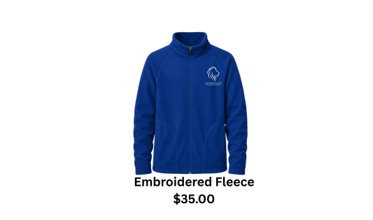 Leonville Lions Embroidered Fleece Jacket