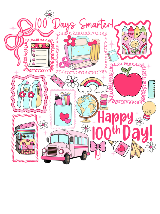 100 Days Smarter Happy 100th Day Shirt